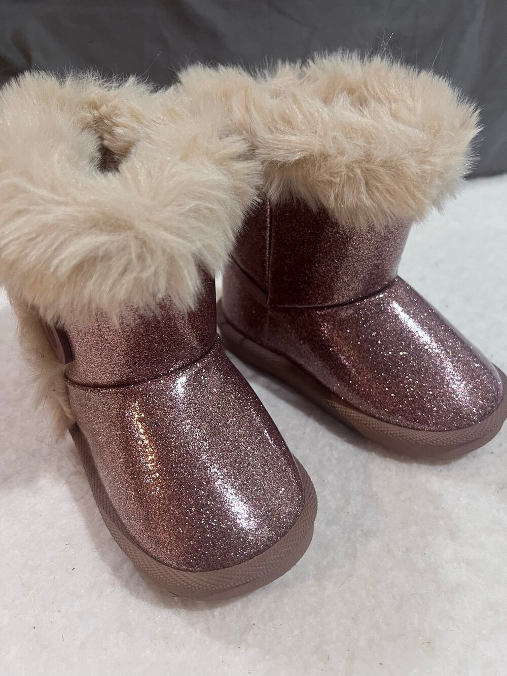 Stepping Stones Baby Pink Glitter Size 8 Boots